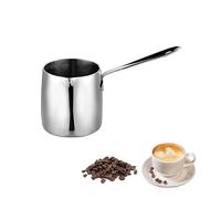 Sonhomay 14oz Turkish Coffee Pot Stainless Steel Milk Warmer Butter Melting Pot Coffee Pot for Lattes Melting Butter Hot Chocolate Brewing Tea