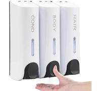 Sonhomay 350ml Soap Dispenser No Drilling Wall Mounted Shower Soap Dispenser Shower Gel Shampoo Dispenser for Home Hotel Restaurant