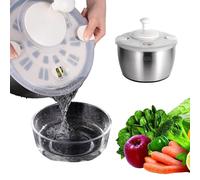 Sonhomay Salad Spinner 5L Large Multi- Use Salad Spinner with Drain Manual Lettuce Cleaner Vegetable Spinner Fruit Washer
