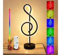 Sonhomay Table Lamp LED Bedside Lamps Modern Spiral Dimmable Nightstand Lamp with Music Sync Remote/App Control Color Changing Desk Night Light for Home Decor Living Room Bedroom Office