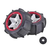 SONHWNGE 1 Pair 170X80 Sand Buster Paddle Wheel & Tires With Foam For FG for Yama for Aowei for HPI 1:5 Petrol Buggy for Baja 5B(170x80 SQUARE A)