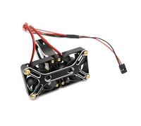 SONHWNGE 4985 1717 Brushless Motor Heat Sink Cooling Fan High Speed Dual Fan Heatsink for ARR-MA 1/5 1:5 RC Truck Accessories(Schwarz)