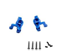 SONHWNGE Aluminum Alloy Front Steering Spindle Knuckle Steering Cup for L-osi for Lasernut ULTRA4 U4 1/10 Rock Racer Buggy RC Car Upgrade Part(Blau)