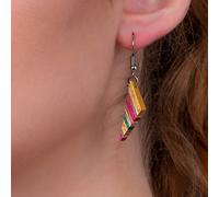 Soni Handmade Upcycled Skateboard Wooden Earrings