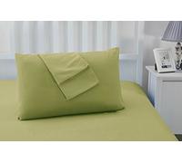 Sonia Moer Super Soft Brushed Microfibre Pillowcases - Non Iron Breathable Hypoallergenic Pillowcases set of 2- Green