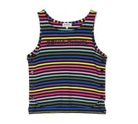 SONIA RYKIEL ENFANT logo-print striped tank top - Black 6-8