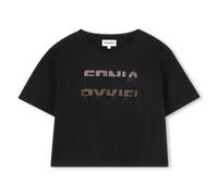 Sonia Rykiel - Short Sleeve T-shirt - Black - Girl - 4 Years