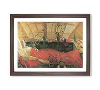 Sonia Vol.1 By Walter Gramatte Classic Painting Framed Wall Art Print, Ready to Hang Picture for Living Room Bedroom Home Office Décor, Walnut A3 (46 x 34 cm)