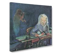 Sonia Vol.2 by Walter Gramatte Classic Painting Canvas Wall Art Print Ready to Hang, Framed Picture for Living Room Bedroom Home Office Décor, 14x14 Inch (35x35 cm)