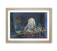 Sonia Vol.2 By Walter Gramatte Classic Painting Framed Wall Art Print, Ready to Hang Picture for Living Room Bedroom Home Office Décor, Oak A2 (64 x 46 cm)