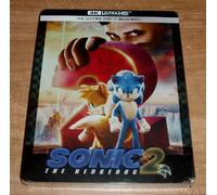 Sonic 2: The Movie (Sonic The Hedgehog 2) 4K UHD + Blu-Ray New Steelbook A-B-C