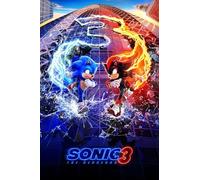 Sonic 3 2024 Movie Poster A5 A4 A3 A2 A1 Maxi Print Bedroom Home Decor Room Cinema Film Gift 2706 (A5-14.8 x 21cm)