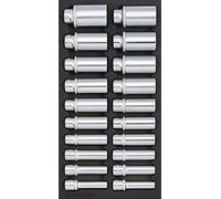 SONIC 302003 Deep Socket SFS 1/3 Set, 1/2-inch, Set of 20