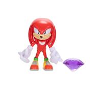 GO SEGA SONIC THE HEDGEHOG KNUCKLES FIGURE & PURPLE EMERALD JAKKS PACIFIC RARE