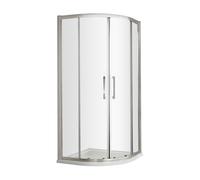 8mm Toughened Safety Glass Shower Quadrant Bar Handle 1000mm Balterley Silver One Size