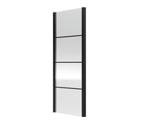 Sonic 8mm Toughened Safety Glass Shower Side Panel Black 800mm Balterley Black One Size
