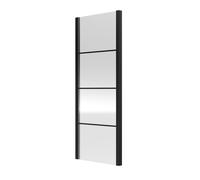 Sonic 8mm Toughened Safety Glass Shower Side Panel Black 900mm Balterley Black One Size