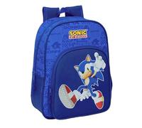 SONIC - Animated Children's School Backpack, Children's Backpack, Adaptable to Trolley, Ideal for School Ages, Comfortable and Versatile, Quality and Resistance, 26 x 11 x 34 cm
