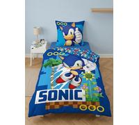 Sonic Boy Single Duvet Cover 135x200 + Pillowcase 100% Cotton