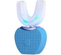 Sonic Brush V5 Toothbrush 360° Automatic Ultrasonic Electric Toothbrush for Kids & Adults, U-Shaped Food Grade Silicone Brush Head, Wireless Rechargeable Whitening & Gum Care Teeth Cleaner(Blue)