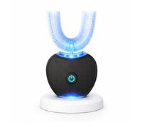 Sonic Brush V5 Toothbrush,360° Ultrasonic U-Shaped Electric Toothbrush Deep Clean Teeth,Whitening & Gum Care (Black)