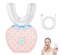 Sonic Brush V5 Toothbrush-Sonic Electric Toothbrush Ultrasonic 360 Cleaning Bass Technique Plaque Removal Whitening Adult Daily Oral Care (Pink)