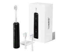 Sonic Electric Toothbrush,60°Swing,Effectively Enhancing The Cleaning Area,66000 Vibrations/min,1800mAh Capacity for 120 Days of Continuous Use,IPX7 Protection, Easy to Clean (Balck)