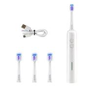 Sonic Electric Toothbrush for Adults, 40,000 Vibrations per Minute Rechargeable USB-C Toothbrush with 4 Replacement Brush Heads, Soft Bristles Deep Cleaning Whitening Toothbrush Portable Oral Care