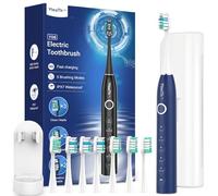Sonic Electric Toothbrush for Adults and Kids - Sonic Toothbrush with 8 Toothbrush Heads (3 Types) and 5 Modes, 120 Days Battery Life, 50000 VPM, Travel Case and Wall Holder, 2 Minute Timer, USB C