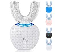 Sonic Electric Toothbrush, U-Shaped Electric Toothbrush with 360° Cleaning, Soft Bristles, Smart Timer & Wireless Charging, Rechargeable Toothbrush for Adults