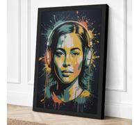 Sonic Energy Canvas Wall Art Print 24x16 Inch | Ready to Hang, Gallery Wrapped, Fade-Resistant Inks, Securely Packaged, UK Made