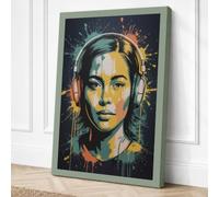 Sonic Energy Canvas Wall Art Print 24x16 Inch | Ready to Hang, Gallery Wrapped, Fade-Resistant Inks, Securely Packaged, UK Made