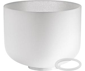 Sonic Energy Crystal Singing Bowl - 10“ Sacral Chakra - 432 Hz Tuning, Note D4 - For Meditation, Yoga, Sound Healing - Silicone Ring included (CSB10D)