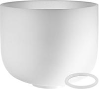 Sonic Energy Crystal Singing Bowl - 11“ Heart Chakra - 432 Hz Tuning, Note F4 - For Meditation, Yoga, Sound Healing - Silicone Ring included (CSB11F)