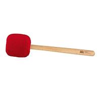 Sonic Energy Gong Mallet Large - Red mallet with beechwood handle - For gong players, meditation, percussion - Sheep’s wool, synthetic fleece (MGM-L-R)