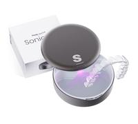 Sonic Go Aligner & Retainer Cleaner Case - Portable Dental Appliance Cleaner for Aligners, Guards & Toothbrush Heads - Metal, USB-C, Long Battery Life