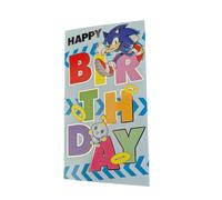 SONIC HEDGEHOG OFFICIAL OPEN BIRTHDAY CARD.