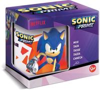 Sonic Iconic TV Cartoon Characters Coffee Cups Ceramic Mug 11oz in Gift Box Christmas, Birthday, Perfect (Sonic)