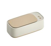 Sonic Jewellery Cleaner Machine UK, 48K HZ Ultrasonic Jewellery Cleaner, 4-Mode Dual-Compartment 500ml Professional Sonic Cleaner for Jewellery,Denture,Silver,Gold,Ring,Earrings Cleaner (B-Khaki)