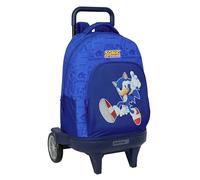 SONIC - Large Backpack with Wheels, Compact Evolution, Removable, Ideal for Children of Different Ages, Comfortable and Versatile, Quality and Resistance, 33 x 22 x 45 cm