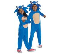 SONIC MOVIE 3 (SEGA) 361-16198920LL Hooded Jumpsuit Costume Dress Up, Sonic 3 Movie, 5-6 Years