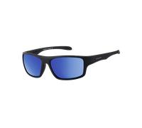Sonic Polarised Sunglasses in Black & Blue Mirror