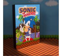 Sonic The Hedgehog Poster Light, USB Powered with Included Cable, A4 Size. Everyone’s Favourite Hedgehog in The Iconic Green Hill Zone.Officially Licensed Sonic The Hedgehog Retro Gaming Merchandise.