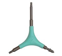 SONIC Pro Inline Skate Tool + H, Long 4mm hex for triskate Frame mounting Bolts, 7 Tools, Rotate Wheels, Remove Bearings, Designed in USA