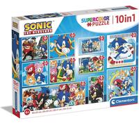 Sonic Puzzle Set 10 in 1 Sonic The Hedgehog Knuckles Shadow Puzzle Se