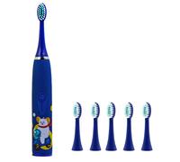 Sonic Rechargeable Kids Electric Toothbrush, IPX7 Waterproof, 3 Modes, Rechargeable Battery, 2-Min Timer, Fun & Easy Cleaning, For Age 3+