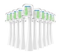 Sonic Replacement Toothbrush Heads, Compatible for Waterpik Complete Care 9.0 (CC-01), 5.0 (WP-862) Electric Toothbrush,10 Count(White)