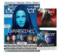 Sonic Seducer 07/08-2026: Sonic Seducer 07/08-26 + CD: Evanescence - Sanctuary - 10 Seiten Titelstory / Sticker / XL Evanescence- u. Ville Valo- ... + Motionless In White + Xandria