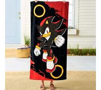 Sonic Shadow The Hedgehog Kids Cotton Beach Towel, 58 x 28 Inch, Soft & Absorbent Pool, Bath & Beach Towel (Officially Licensed Product) by Franco