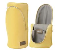 Sonic Sma-Sta Ash Standing Pen Case, Workspace Bag, Tech Accessories Organizer, Makeup Bag, Pencil Pouch Converts Into Smartphone Stand, Cosmetics Holder, and more, FD-8265-Y, Yellow